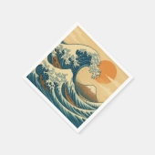 Great Wave Off Kanagawa Serviette (Ecke)