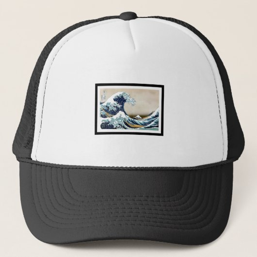 Great Wave Off Kanagawa Truckerkappe (Vorderseite)
