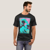 Great Wave off Kanagawa Vaporwave Glitch Aesthetic T-Shirt (Vorne ganz)
