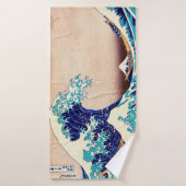 Great Wave Off Kanagawa Vintage japanische Kunst Badehandtuch (Badehandtuch)