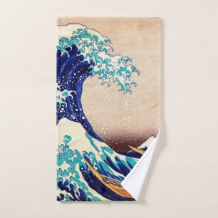 Great Wave Off Kanagawa Vintage japanische Kunst Handtuch