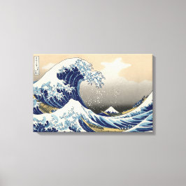 Great Wave Off Kanagawa Vintage japanische Stil Leinwanddruck