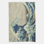 "Great Wave off Kanagawa" von Hokusai Geschirrtuch (Vertikal)