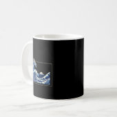 Great Wave Off Kanagawa With The Aesthetic Kanji O Kaffeetasse (Vorderseite Links)