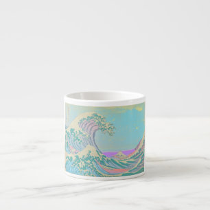 Great Wave Pastel Bone China Tasse