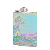 Great Wave Pastel Hip Flask Flachmann (Links)