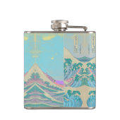 Great Wave Pastel Hip Flask Flachmann (Rückseite)