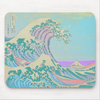 Great Wave Pastel Mouse Mat Mousepad