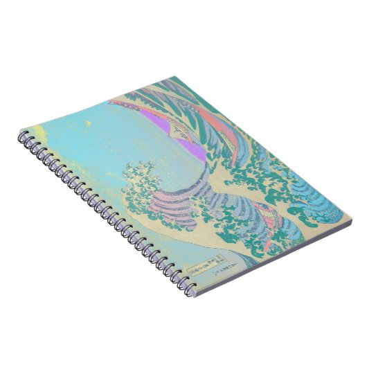 Great Wave Pastel Notebook Notizblock (Rechte Seite)