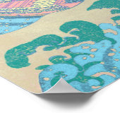 Great Wave Pastel Poster (Ecke)