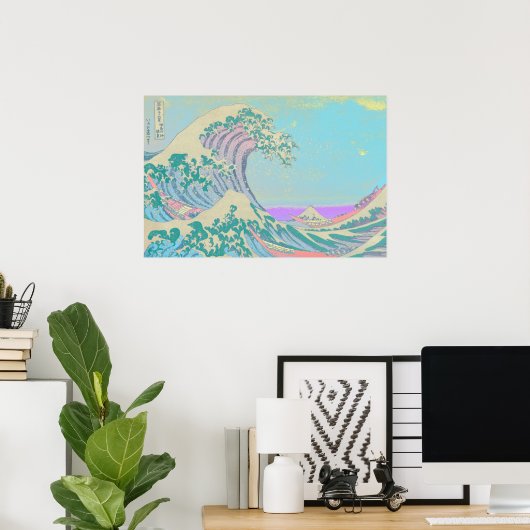 Great Wave Pastel Poster (Heimbüro)