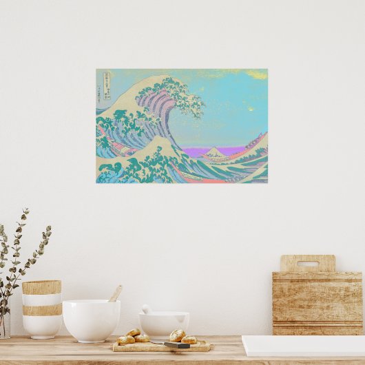 Great Wave Pastel Poster (Küche)