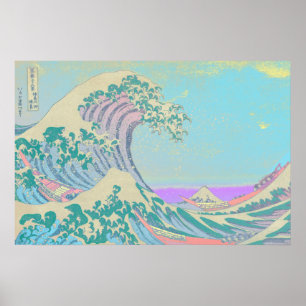 Great Wave Pastell Poster