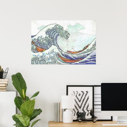 Great Wave Poster (Heimbüro)
