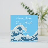 Great Wave Thunder_Cove Einladung (Stehend Vorderseite)