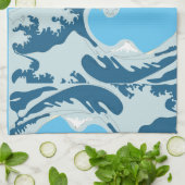 Great Wave Thunder_Cove Geschirrtuch (Gefaltet)