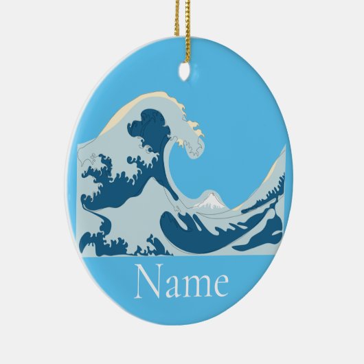 Great Wave Thunder_Cove Keramik Ornament (Rechts)