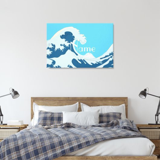 Great Wave Thunder_Cove Leinwanddruck (Insitu (Schlafzimmer))