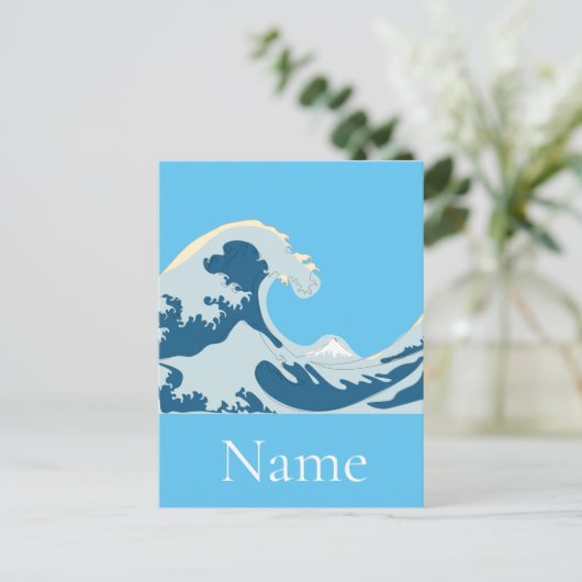 Great Wave Thunder_Cove Postkarte (Stehend Vorderseite)