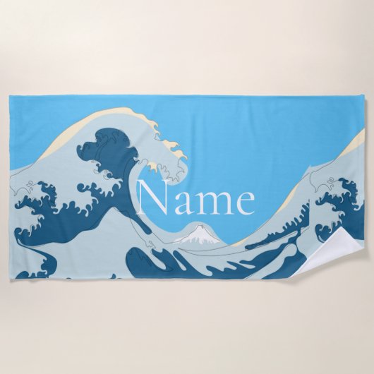 Great Wave Thunder_Cove Strandtuch (Vorderseite)