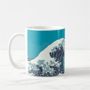 Great Wave und Mount Fuji Vintager japanischer Hol Kaffeetasse