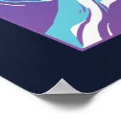 Great Wave Vaporwave Kanagawa Poster (Ecke)