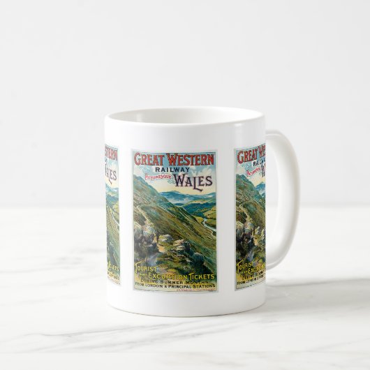 Great Western Bahn~ Wales Kaffeetasse (VorderseiteRechts)