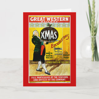 Great Western Bahnweihnachtsexkursionen Feiertagskarte