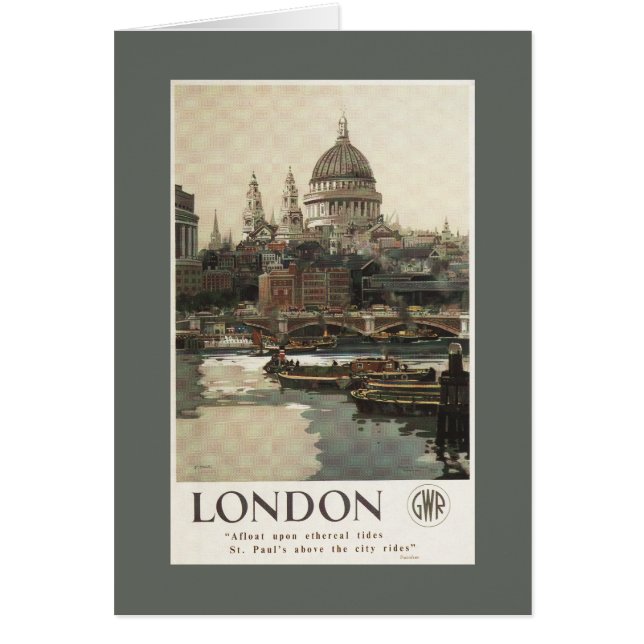 Great Western Railway St. Paul's Travel Poster (Vorne)