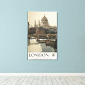 Great Western Railway St. Paul's Travel Poster Leinwanddruck (Insitu (Holzboden))