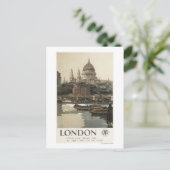 Great Western Railway St. Paul's Travel Poster Postkarte (Stehend Vorderseite)