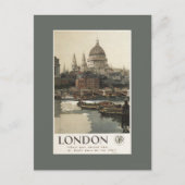 Great Western Railway St. Paul's Travel Poster Postkarte (Vorderseite)