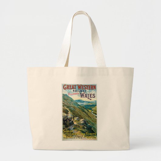 Great Western Railway ~ Wales Jumbo Stoffbeutel (Vorne)