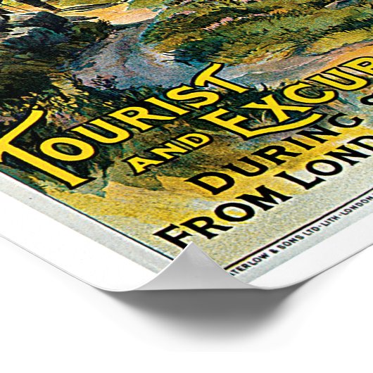 Great Western Railway ~ Wales Poster (Ecke)