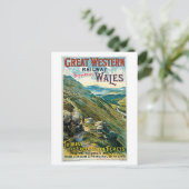 Great Western Railway ~ Wales Postkarte (Stehend Vorderseite)