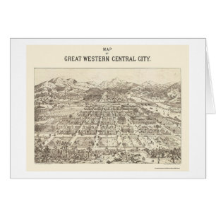 Great Western Zentrale, panoramische Karte Co -