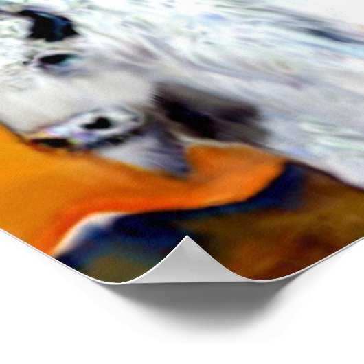 Great White Buffalo Poster (Ecke)