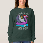 Great White Christmas Gift - Funny Holiday Sweatshirt (Vorderseite)