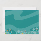 Great White Christmas Shark Flat Card Karte (Rückseite)