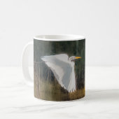 Great White Egret 11 oz oder 15 oz Tasse (Vorderseite Links)