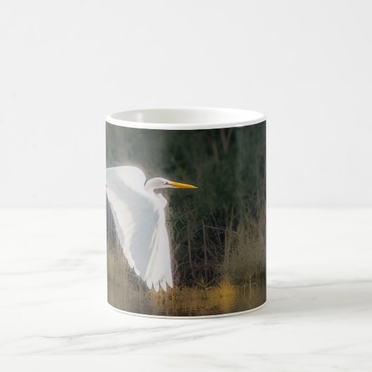 Great White Egret 11 oz oder 15 oz Tasse (Mittel)