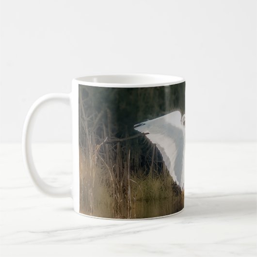 Great White Egret 11 oz oder 15 oz Tasse (Links)