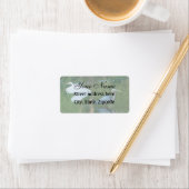 Great White Egret Adressaufkleber (Insitu)