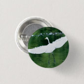 Great White Egret Button (Vorne & Hinten)