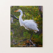 Great White Egret Florida Jigsaw Puzzle (Vertikal)