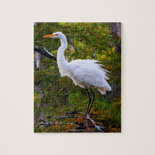 Great White Egret Florida Puzzle (Vertikal)
