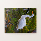 Great White Egret Florida Puzzle (Horizontal)