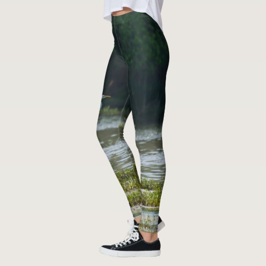Great White Egret Flying Leggings (Links)