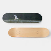 Great White Egret Flying Skateboard (Horizontal)