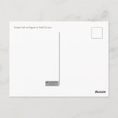 Great White Egret in Herbstfarben Postcard Postkarte (Rückseite)